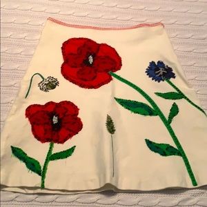 Moschino Printed Floral Skirt